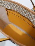 detail-dalam-Tory-Burch-Geo-Logo-Colorblock-Mini-Zip-Tote-Hazelnut-Logo-Allover