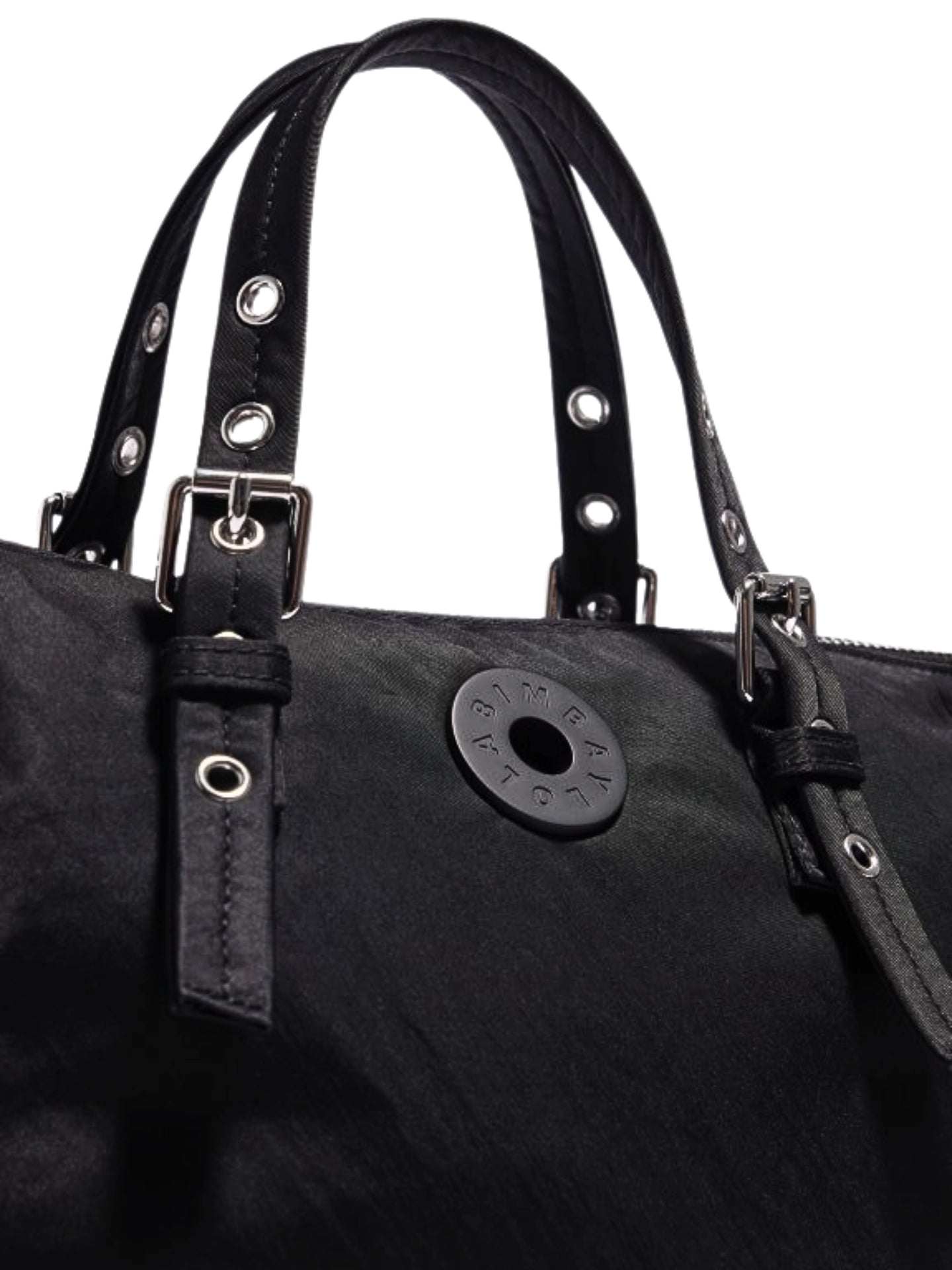 detail-depan-BYL-Medium-Black-Nylon-Tote-Bag