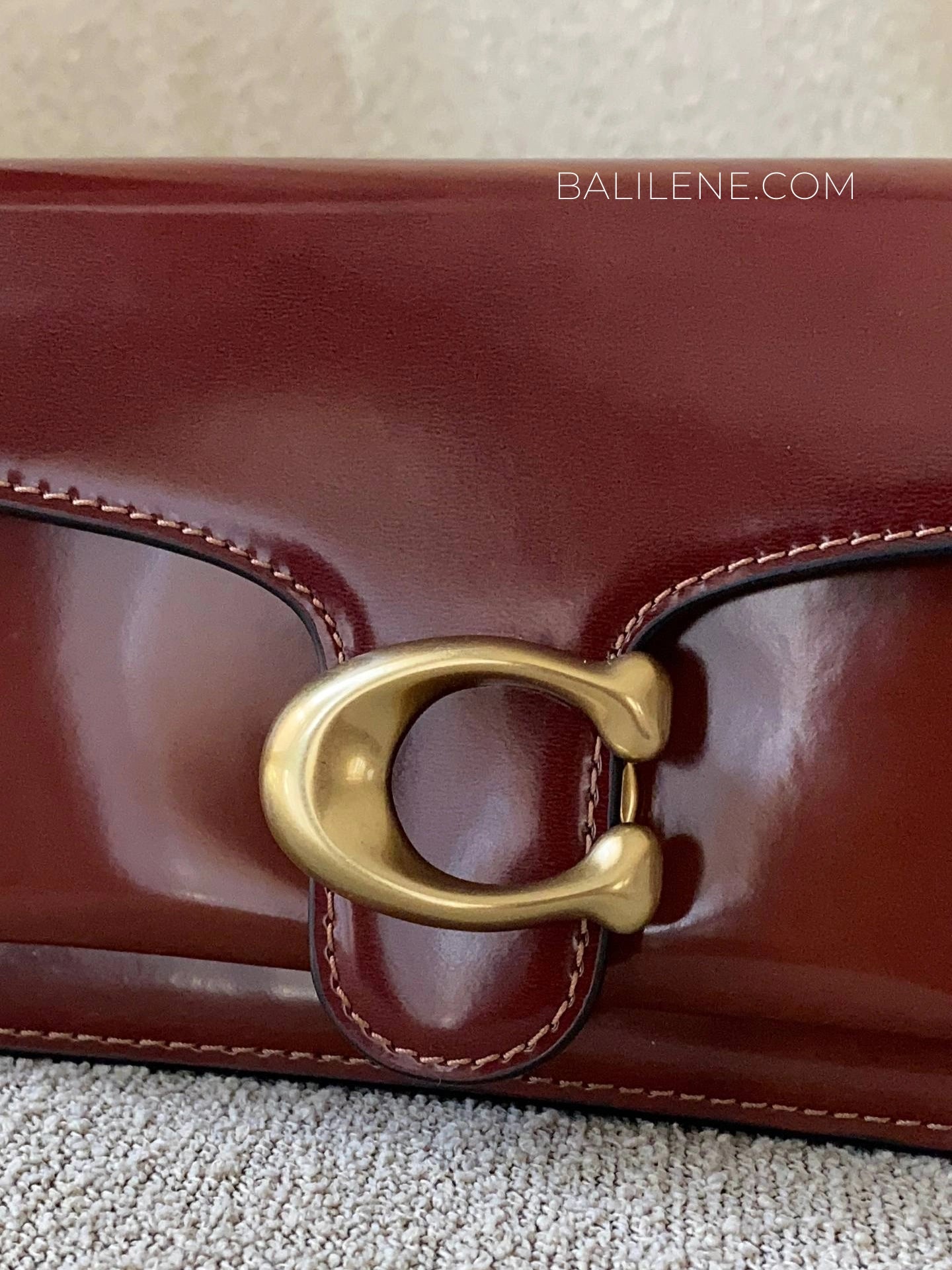 detail-depan-Coach-Tabby-Shoulder-Bag-20-Dark-Neutral-balilene
