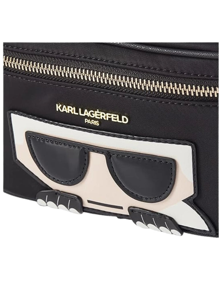 detail-depan-Karl-Lagerfeld-Amour-Nylon-Belt-Bag-Black