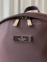 detail-depan-Kate-Spade-Carter-Nylon-Cargo-Backpack-Hot-Fudge-balilene
