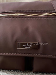 detail-depan-Kate-Spade-Carter-Nylon-Messenger-Cargo-Crossbody-Bag-Hot-Fudge-balilene