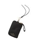 detail-depan-Kate-Spade-Chelse-Nylon-Card-Case-Lanyard-Black
