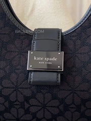 detail-depan-Kate-Spade-Flower-Jacquard-Nouveau-Small-Shoulder-Bag-Black-Multi-balilene