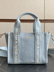 detail-depan-Kate-Spade-Kip-Denim-Mini-Tote-Blue-Multicolor-balilene
