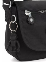 detail-depan-Kipling- Sabian -Crossbody -Mini- Bag -Black