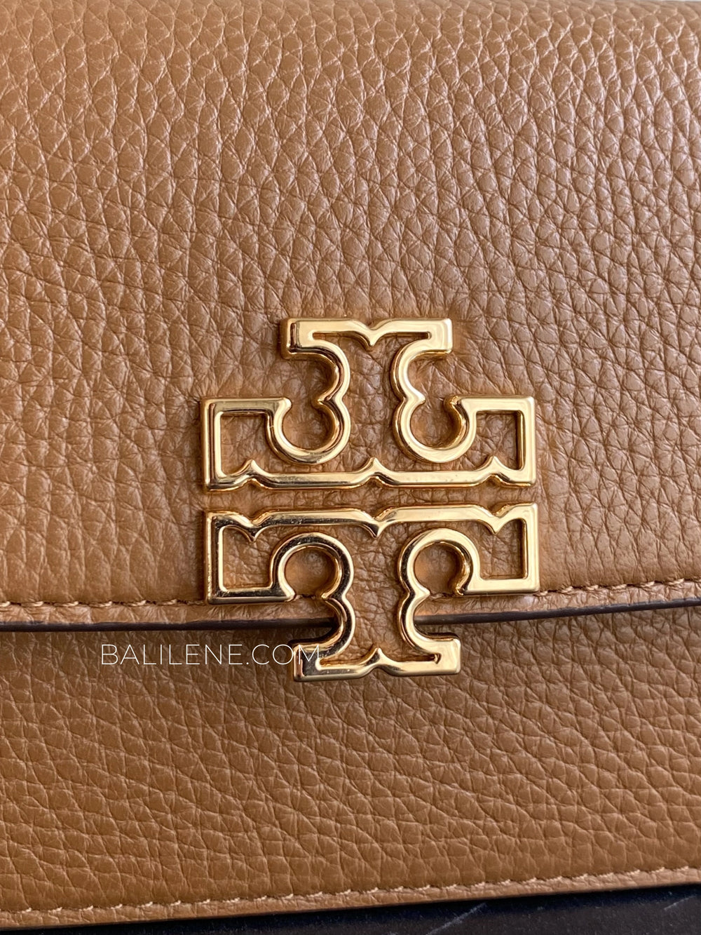 Tory Burch Britten Chain Wallet W. Wristlet Moose – Balilene