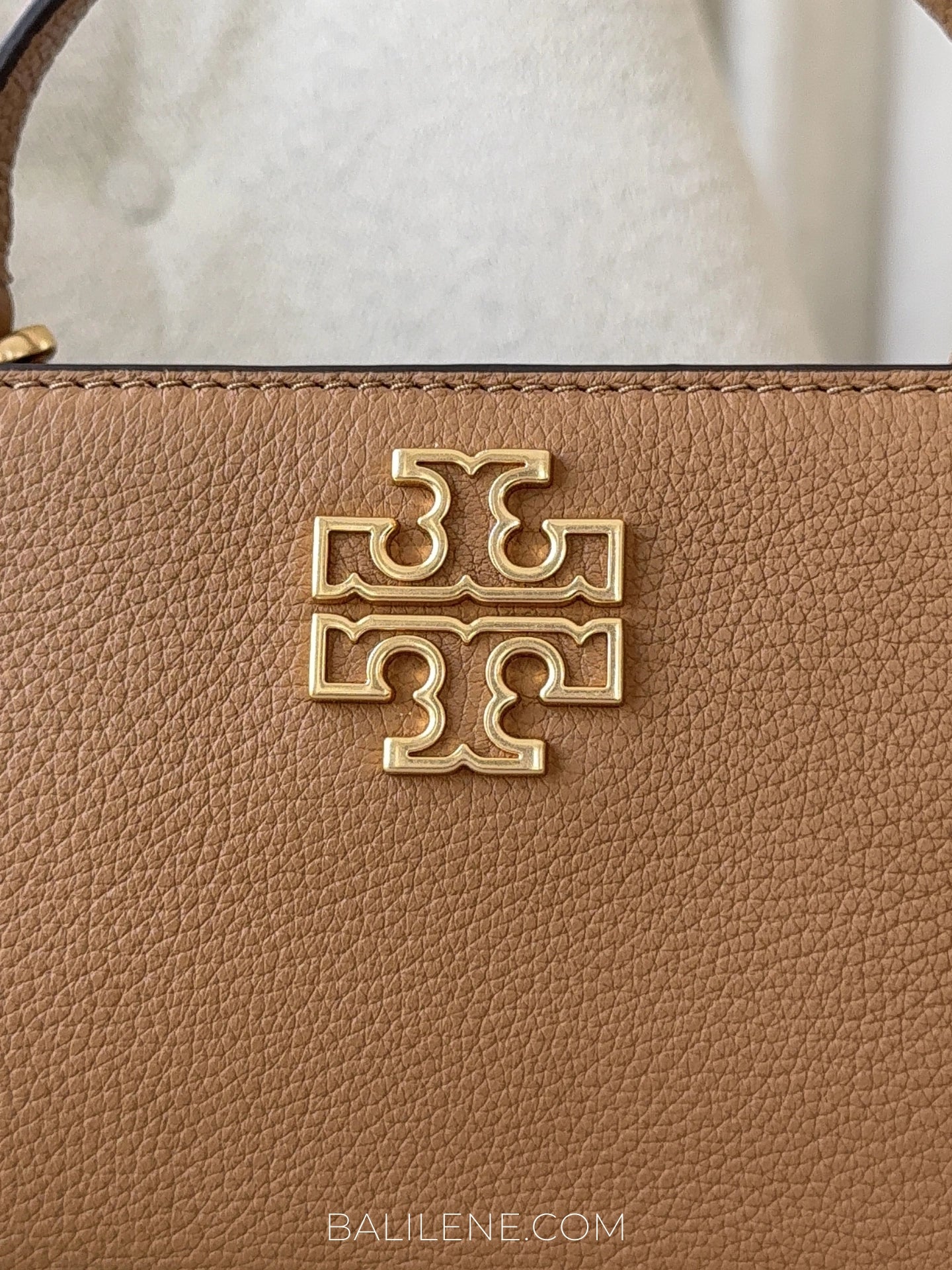 detail-depan-Tory-Burch-Britten-Micro-Satchel-Bag-Tiramisu-balilene