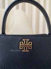 detail-depan-Tory-Burch-Britten-Mini-Satchel-Bag-Black-balilene