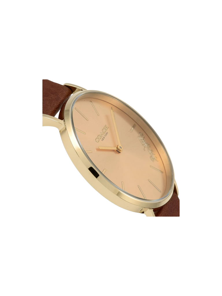 detail-dial-Coach-Perry-Gold-Dial-Brown-Leather-Strap-Watch