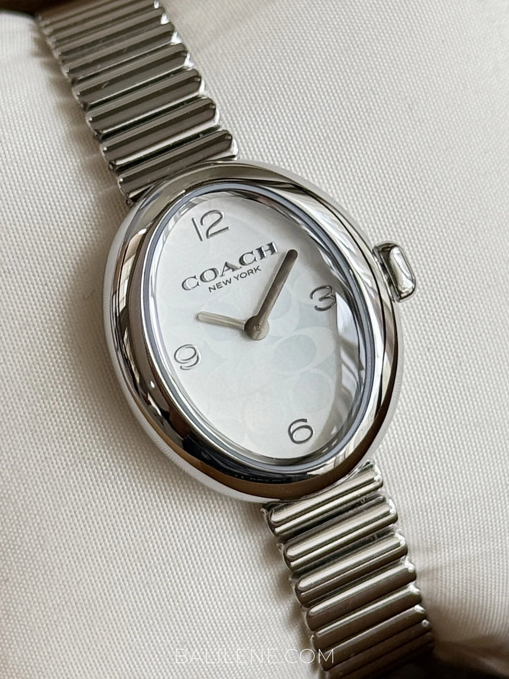 detail-dial-Coach-Sammy-Silver-In-Signature-White-Dial-Stainless-Steel-Watch-balilene