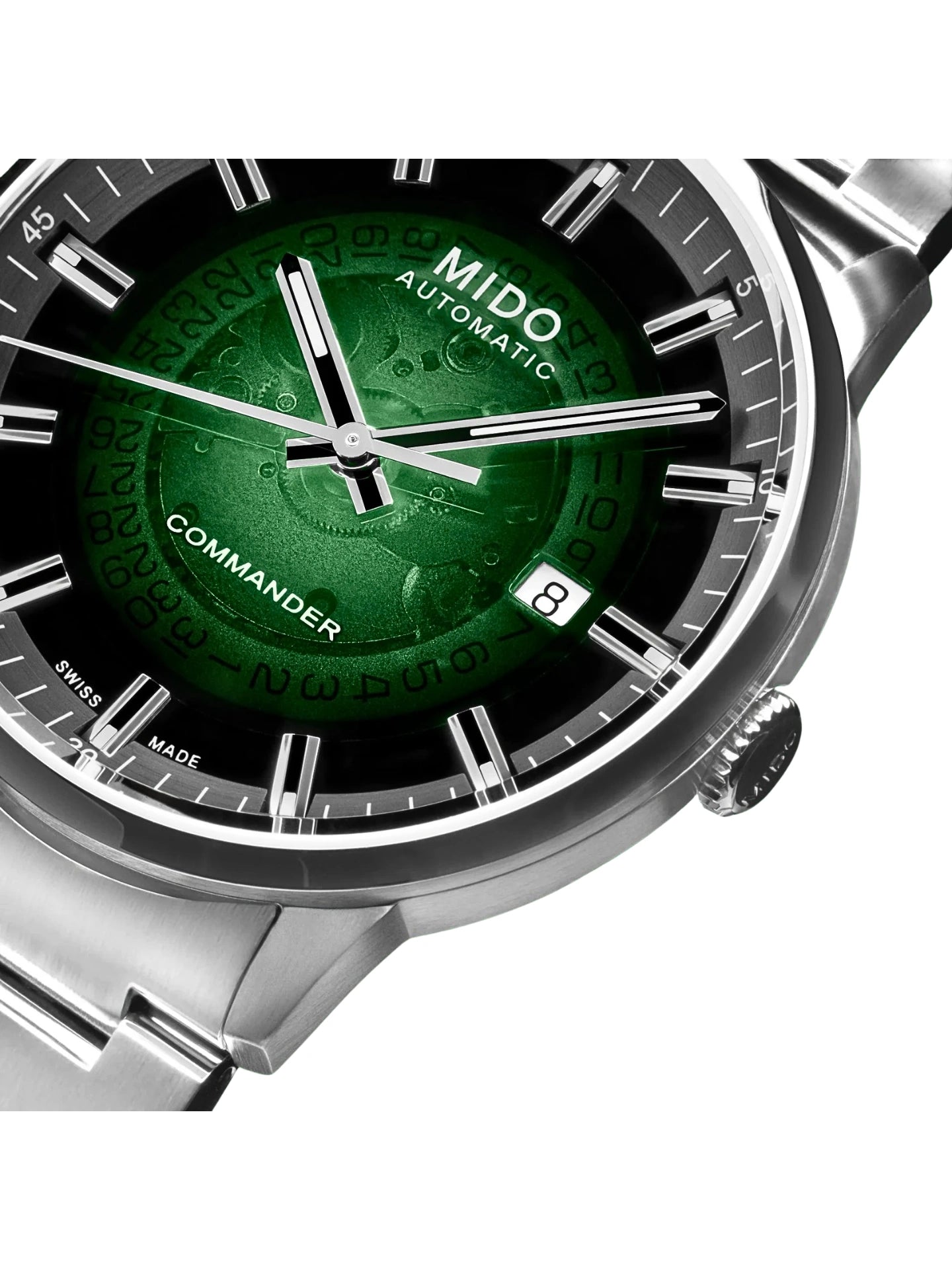 detail-dial-Mido-Commander-Gradient-Green-See-Through-Dial-Men-s-Watch