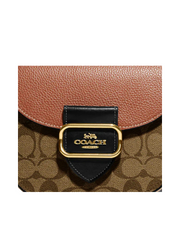 detail-logo-Coach-Morgan-Saddle-Bag-Khaki-Multi