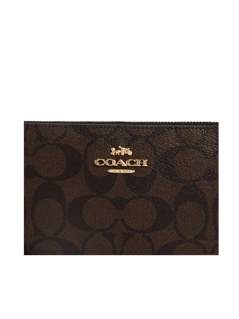 detail-logo-Coach-Signture-Large-Corner-Zip-Brown-Black