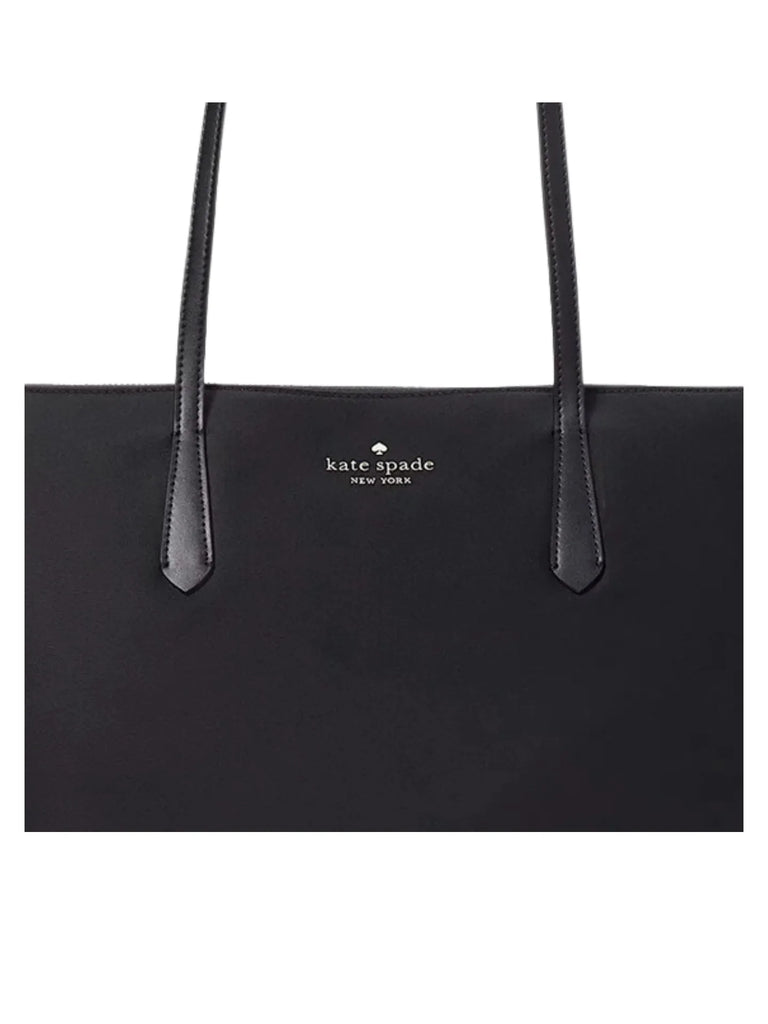 Kate Spade Kitt Nylon Large Tote Bag Black Balilene