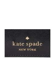 detail-logo-Kate-Spade-Staci-Saffiano-Leather-Small-Card-Holder-Black