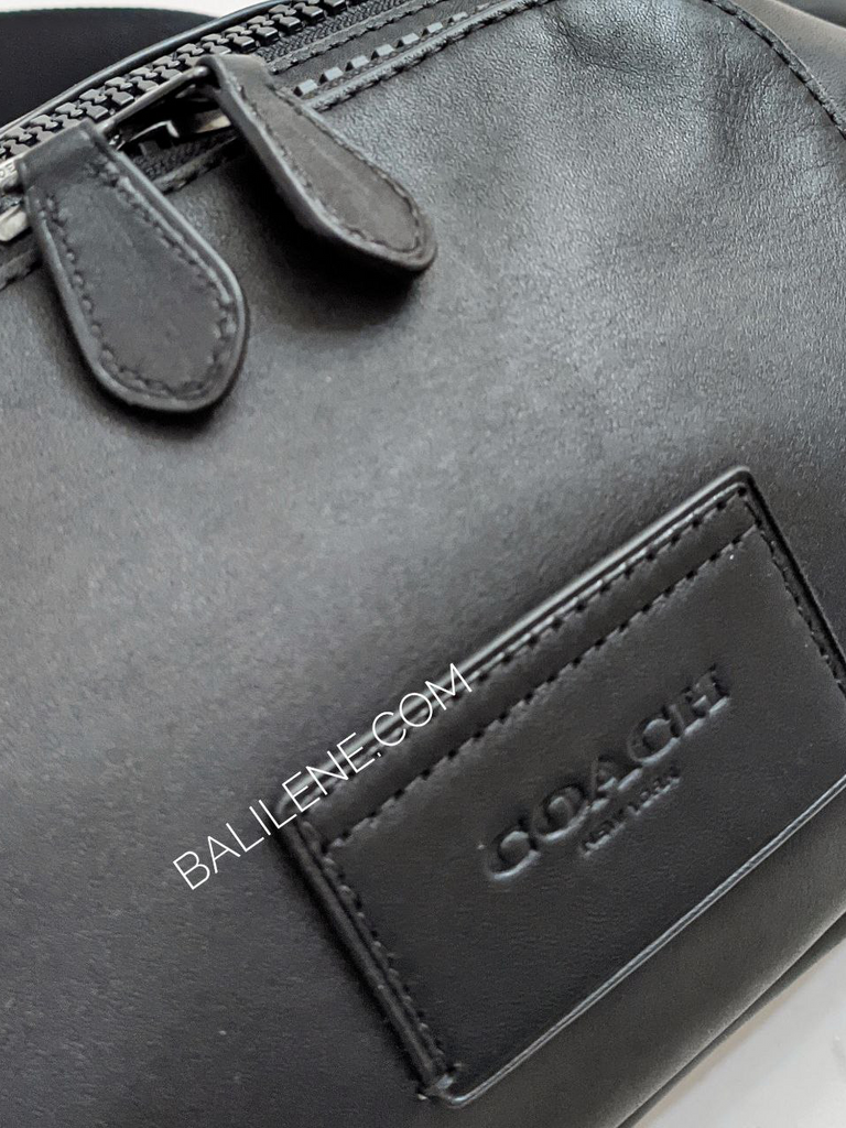 detail-logo-depan-Coach-Track-Belt-Bag-In-Smooth-Calf-Leather-Black