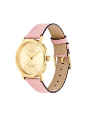 Coach Grand Double Strap Watch Pink Tan