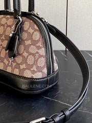 detail-samping-Coach-Ravel-Bag-24-In-Signature-Textile-Jacquard-Cocoa-Black-balilene