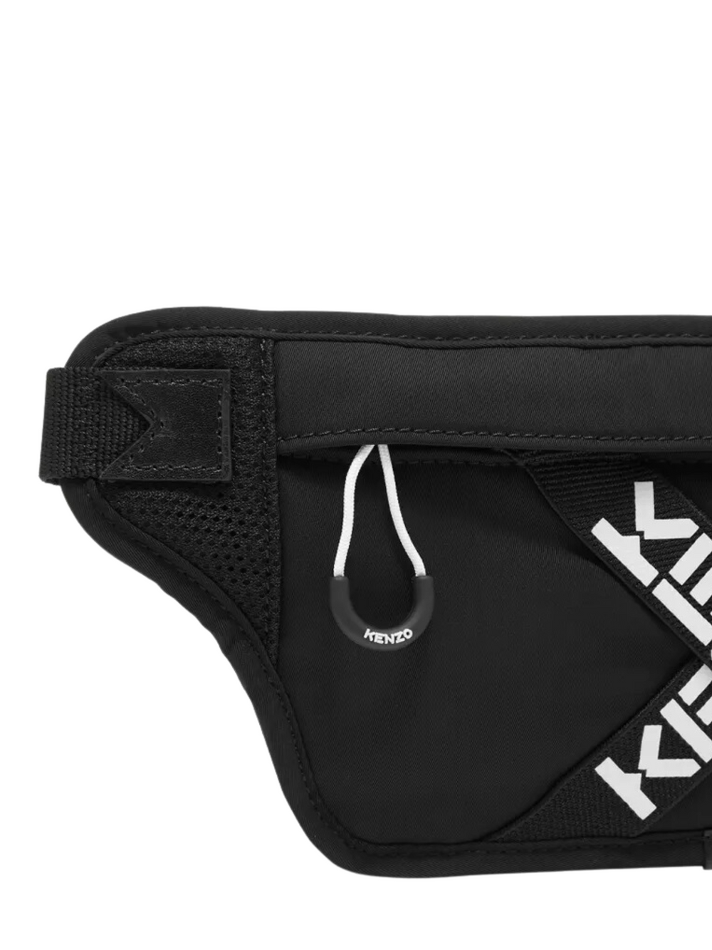 detail-samping-Kenzo- Logo- Print- Flat -Belt -Bag- Black