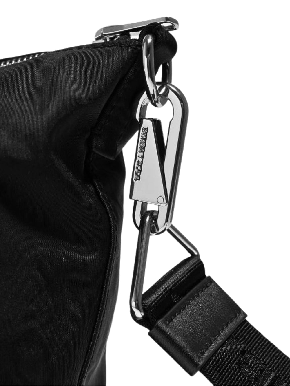 detail-zip-BYL-Medium-Black-Nylon-Tote-Bag
