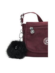 Kipling Sabian Small Adjustable Shoulder Bag Deep Burgundy