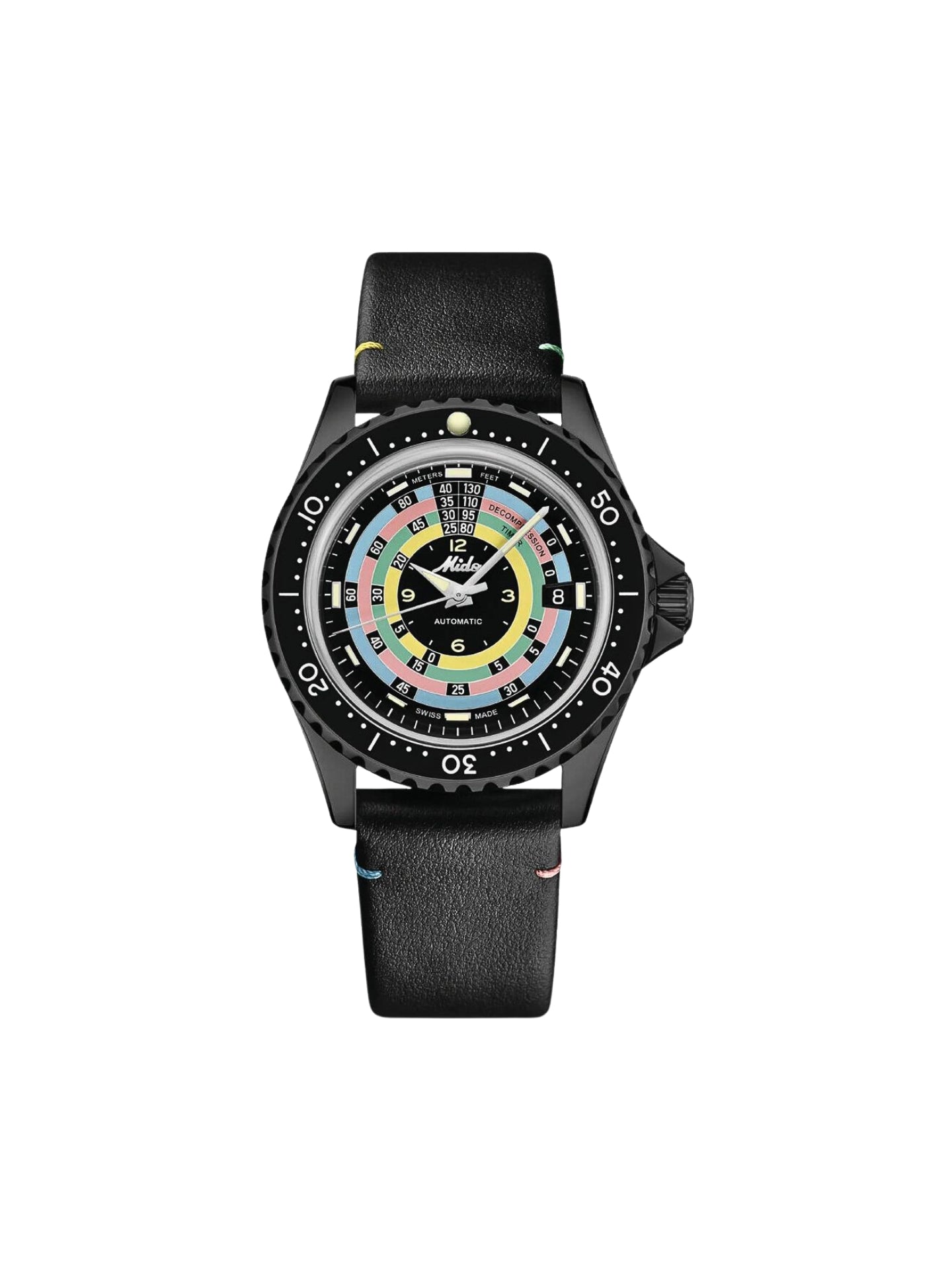 extra-strap-black-Mido-Ocean-Star-Automatic-Decompression-Timer-1961-Mesh-Strap-Limited-Edition-Extra-Strap-Watch
