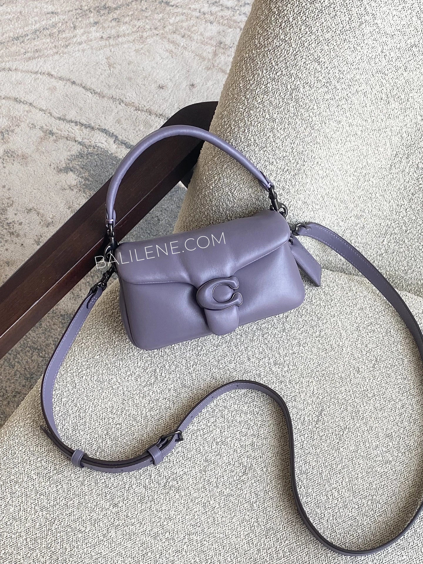 Coach Pillow Tabby Shoulder Bag 18 Vintage Purple
