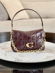 gambar-Coach-Chain-Tabby-Shoulder-Bag-With-Quilting-Black-Currant-balilene