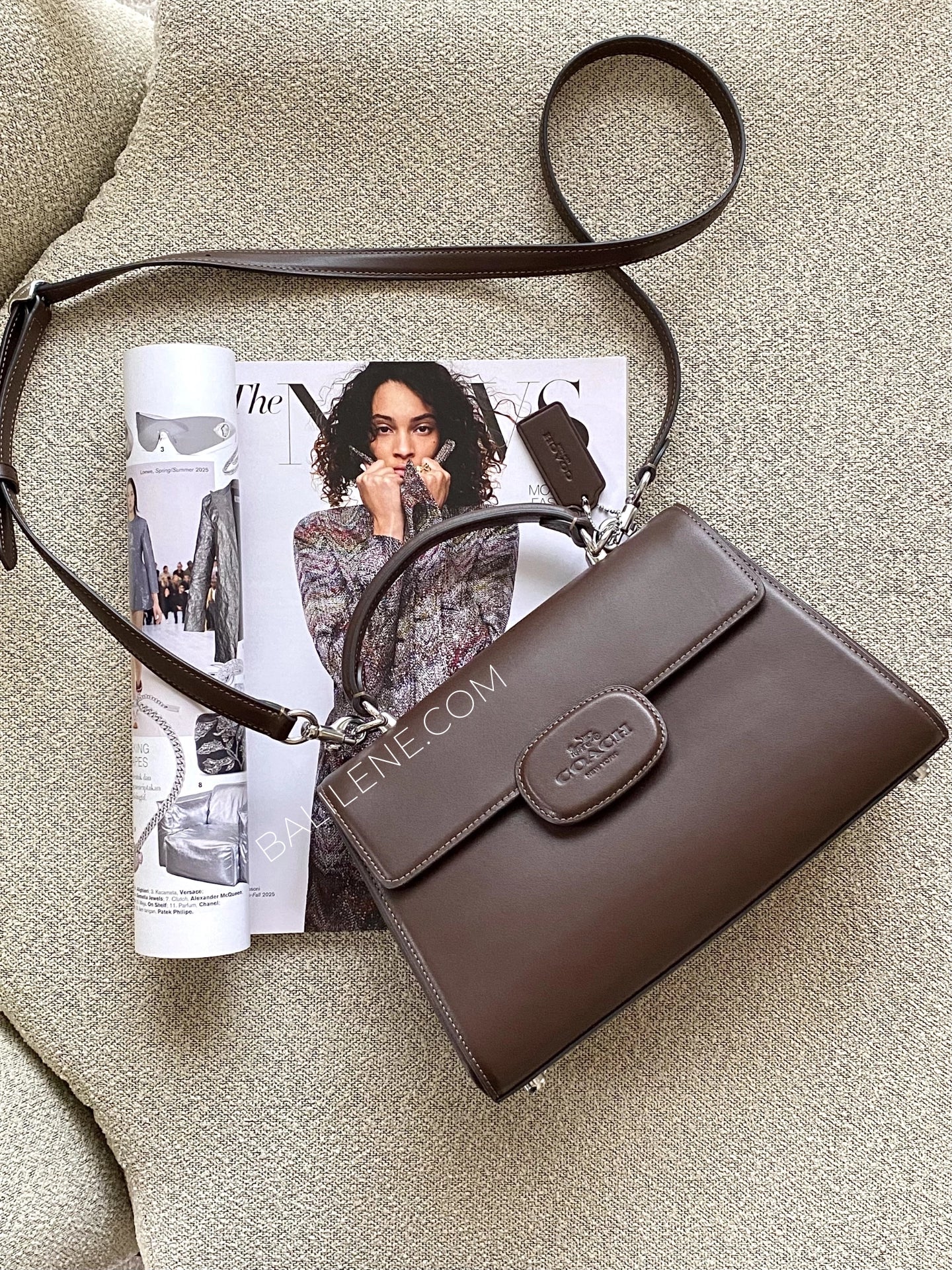 gambar-Coach-Eliza-Top-Handle-Bag-Maple-balilene