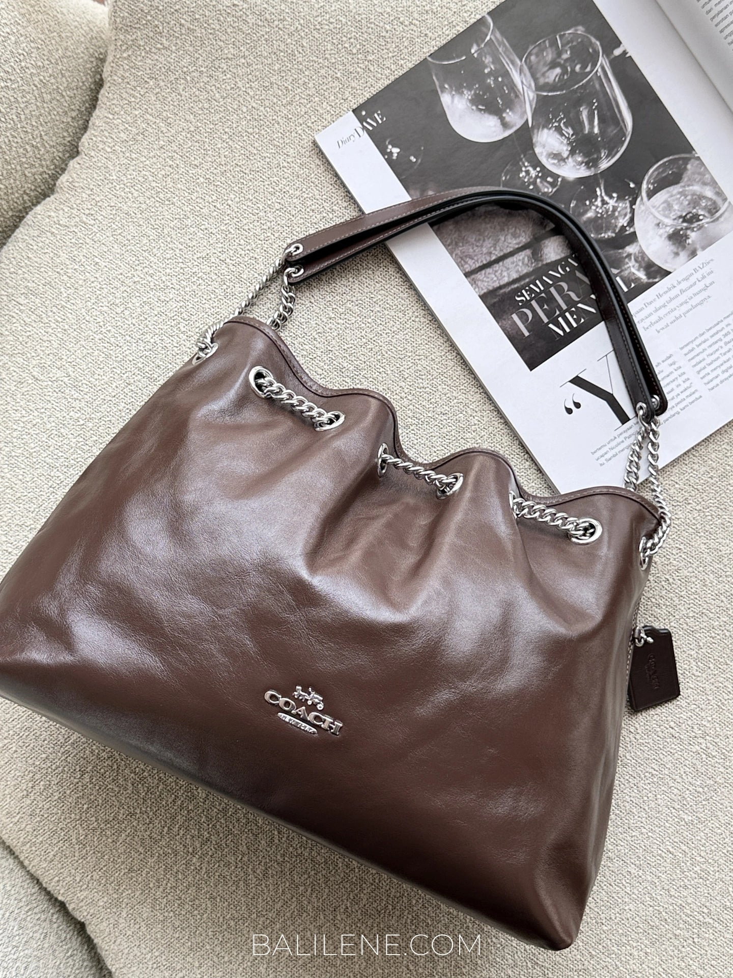 gambar-Coach-Evelyn-Shoulder-Bag-Maple-balilene