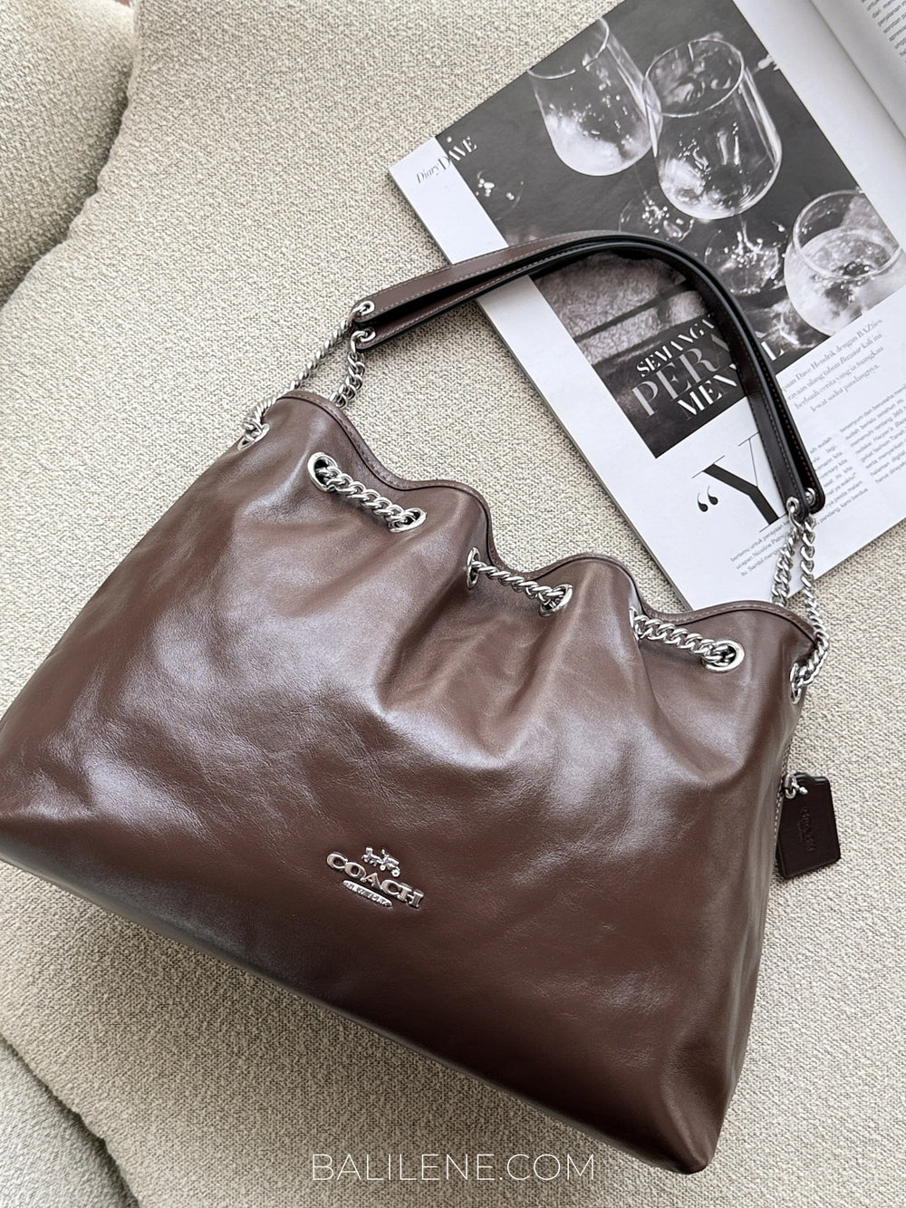 gambar-Coach-Evelyn-Shoulder-Bag-Maple-balilene