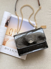 gambar-Coach-Klare-Crossbody-Bag-In-Signature-Patent-Leather-Black-balilene