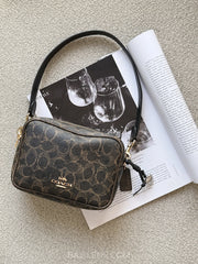 gambar-Coach-Mini-Carey-Crossbody-Bag-In-Loved-Signature-Canvas-Brown-balilene