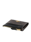 gambar-Coach-Mini-Skinny-Id-Case-In-Signature-Canvas-Brown-Blackk
