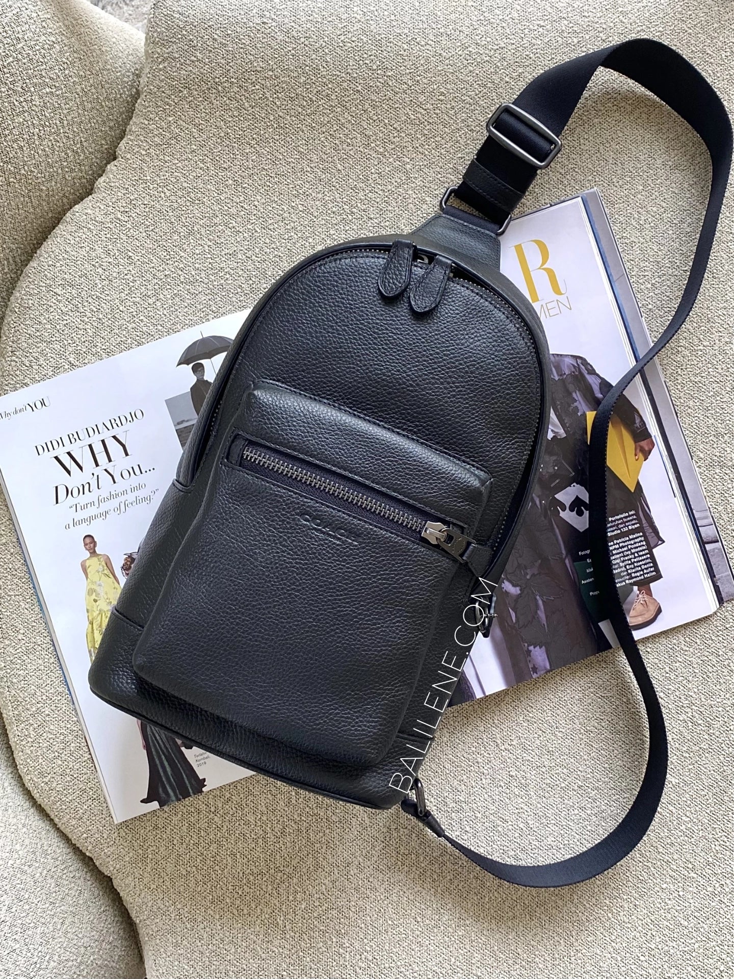 gambar-Coach-West-Pack-Leather-Black-balilene