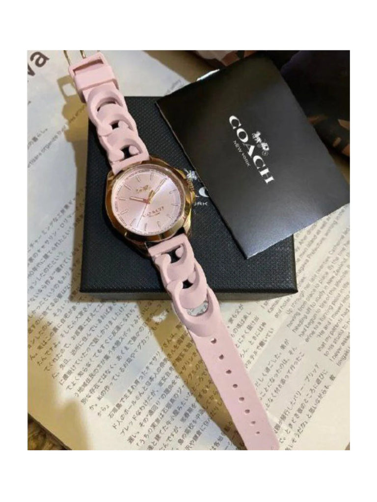 Coach watch women's pink online