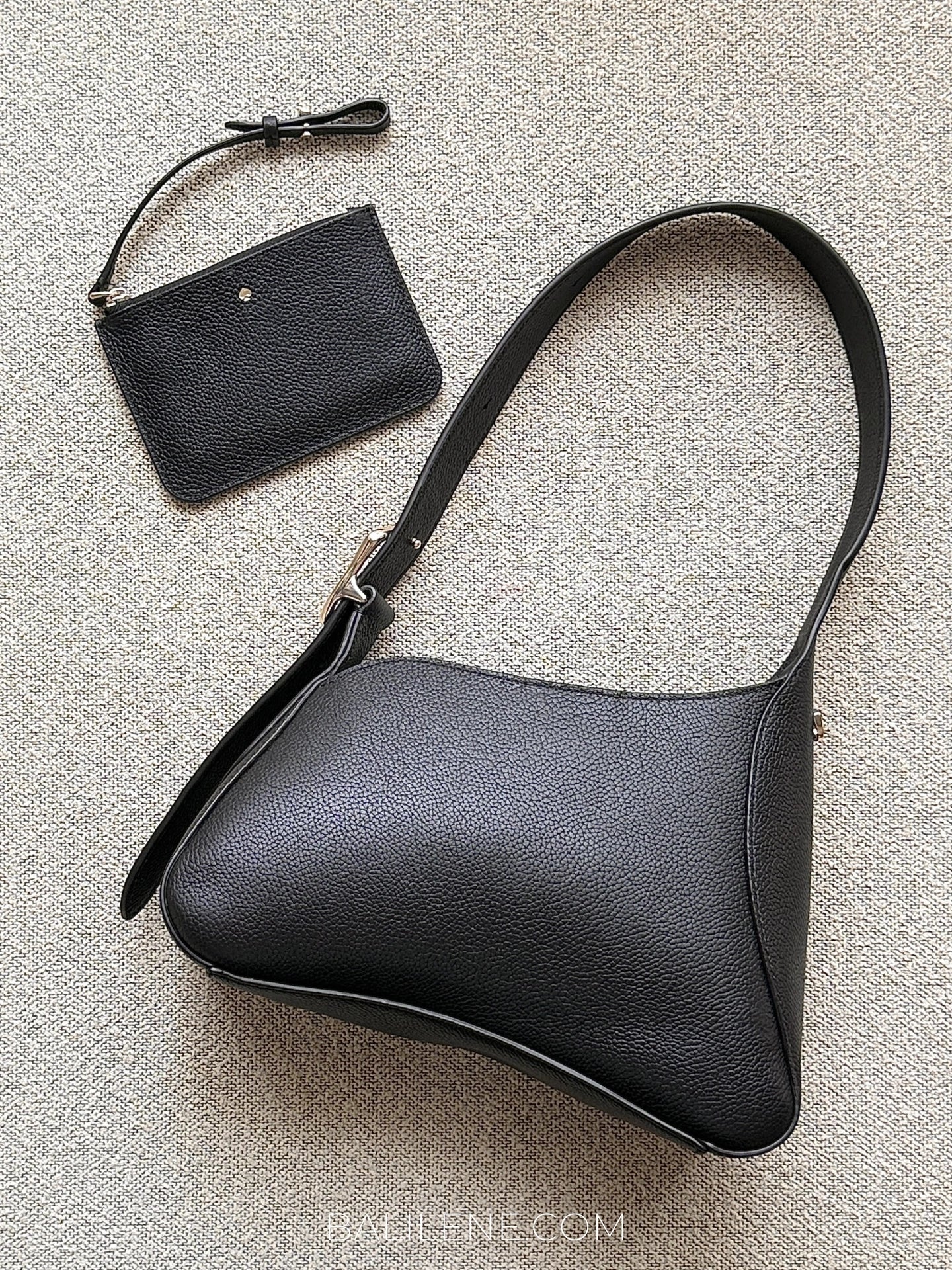gambar-Kate-Spade-454-Sculpted-Shoulder-Bag-Black-balilene