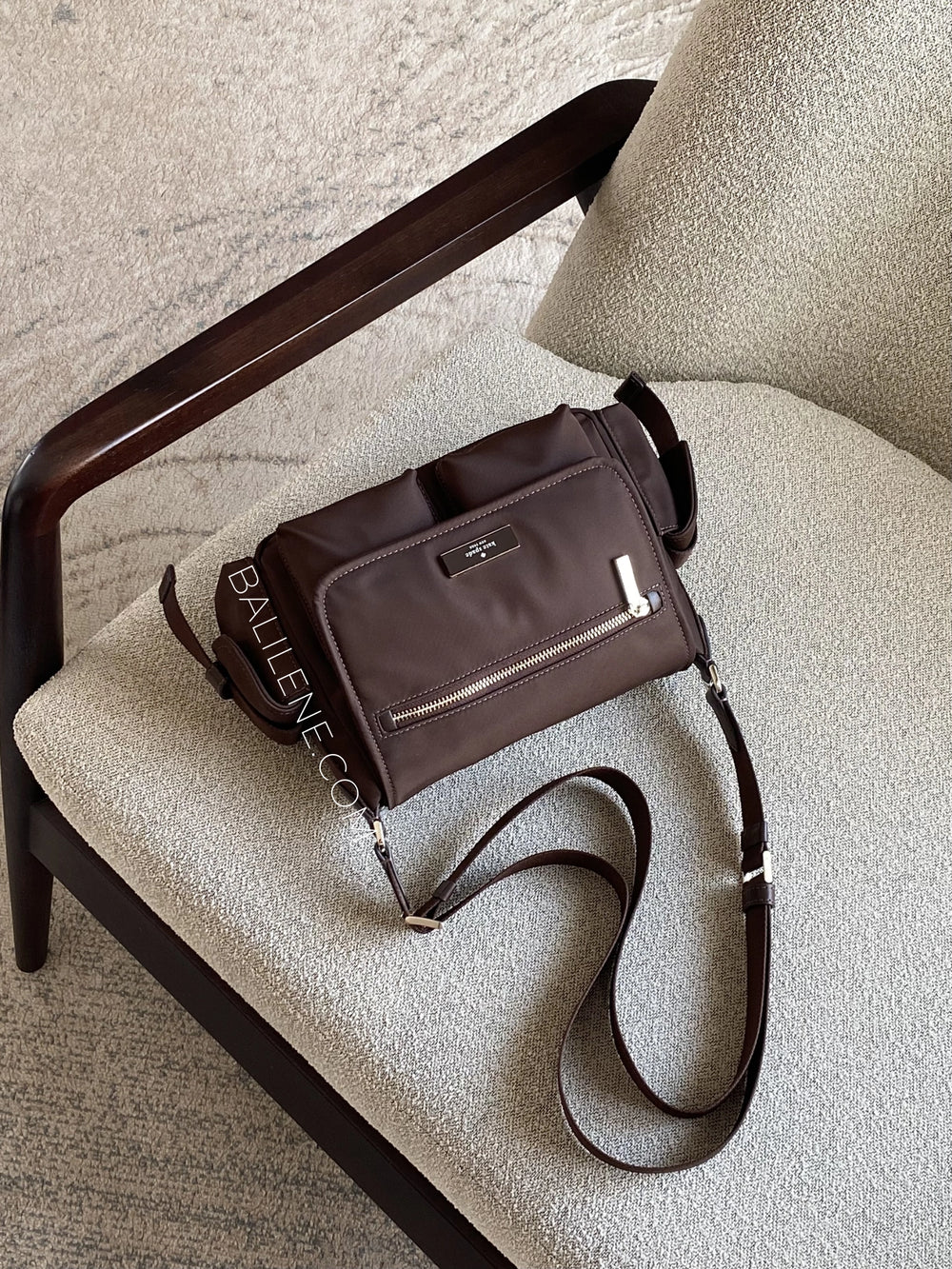 gambar-Kate-Spade-Carter-Nylon-Messenger-Cargo-Crossbody-Bag-Hot-Fudge-balilene