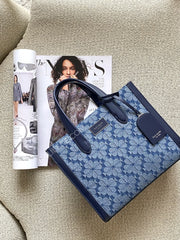 gambar-Kate-Spade-Flower-Jacquard-Denim-Manhattan-Small-Tote-Parisian-Navy-balilene