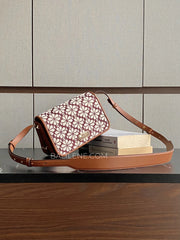 gambar-Kate-Spade-Flower-Jacquard-Small-Flap-Crossbody-Burgundy-Multi-balilene