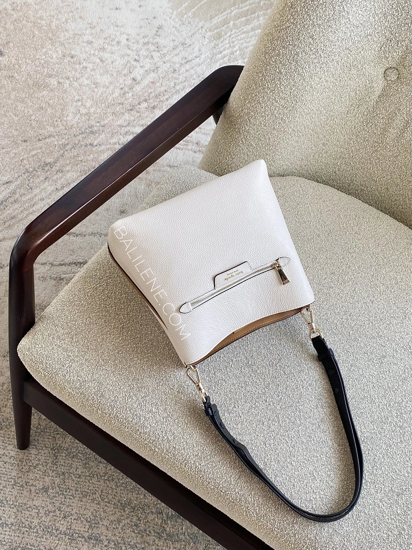 gambar-Kate-Spade-Hudson-Colorblocked-Shoulder-Bag-Parchment-Multi-balilene