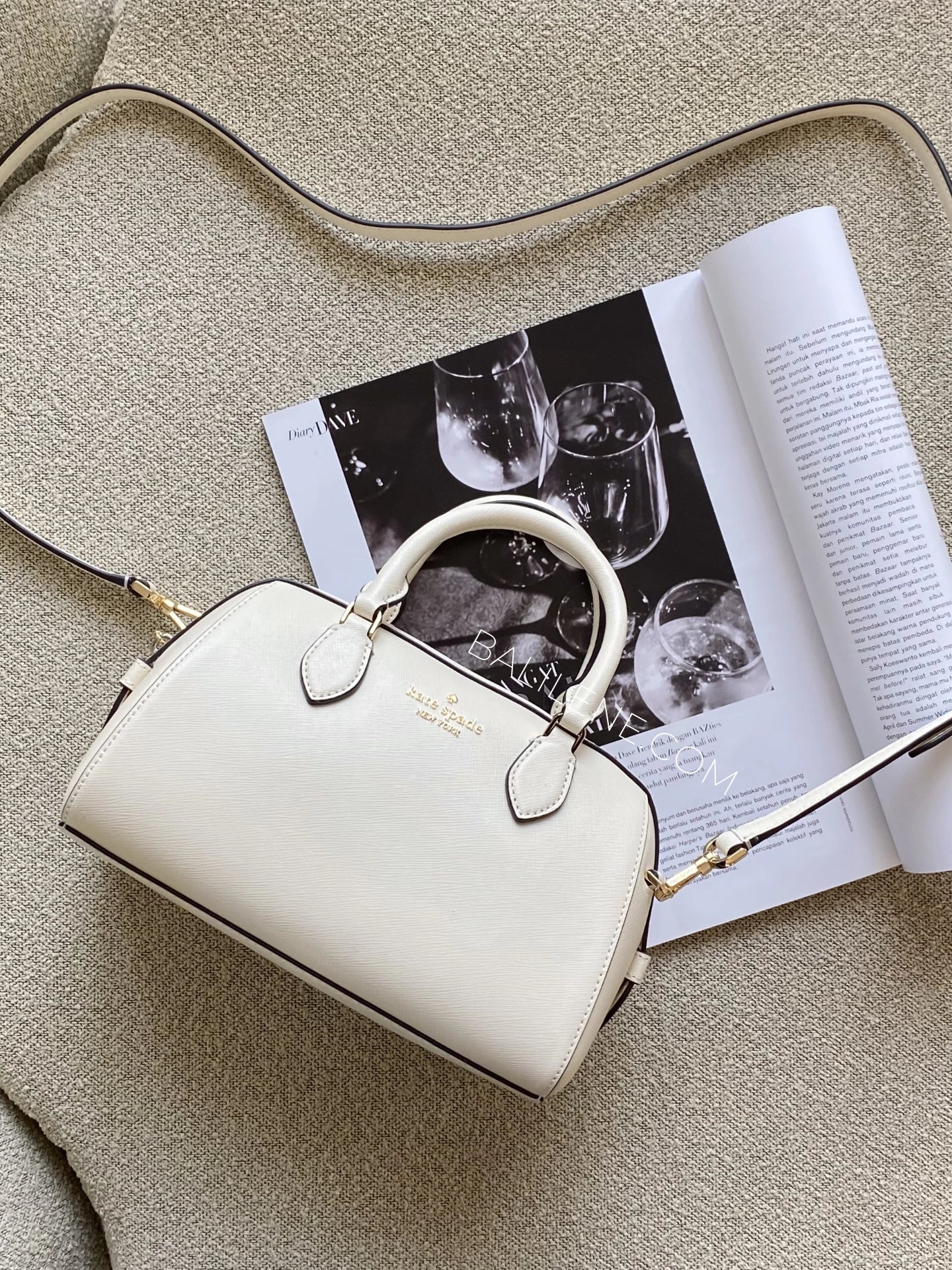 gambar-Kate-Spade-Madison-Saffiano-Leather-Duffle-Crossbody-Bag-Meringue-balilene