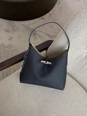 gambar-Longchamp-Le-Roseau-M-Hobo-Bag-Leather-Black-balilene