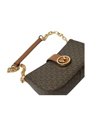 gambar-Michael-Kors-Carmen-Small-Bag-Pouchette-Brown