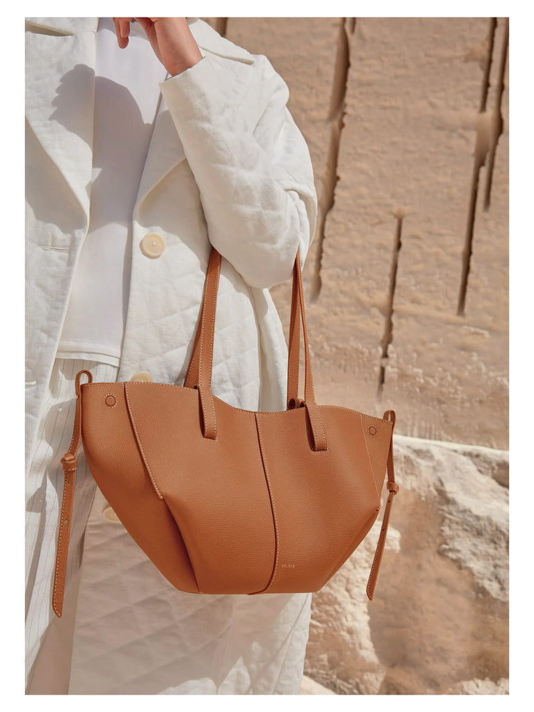 gambar-Polene-Cyme-Mini-Bag-Textured-Camel