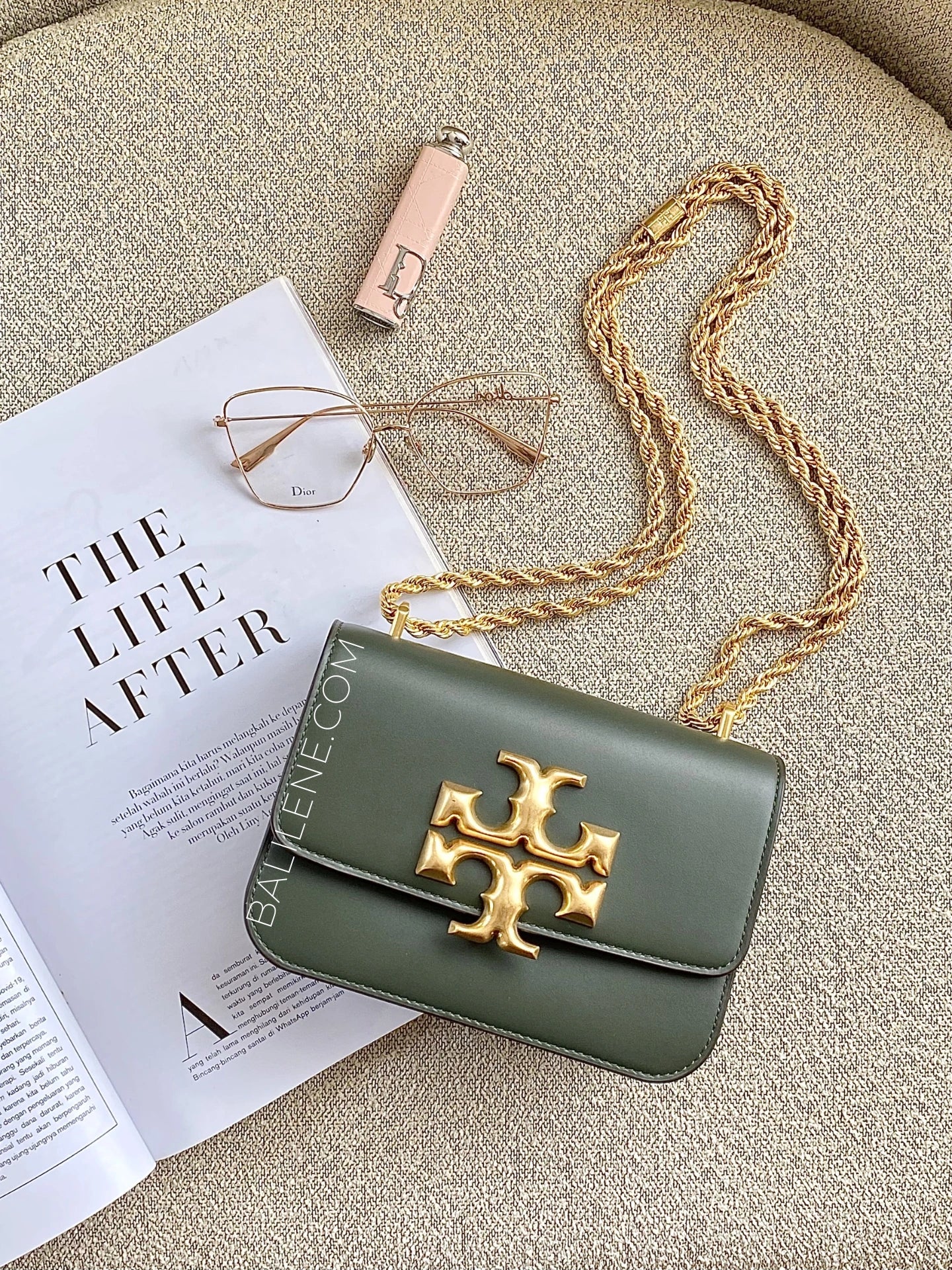 gambar-Tory-Burch-73589-Eleanor-Small-Convertible-Shoulder-Bag-Dark-Ivy-balilene