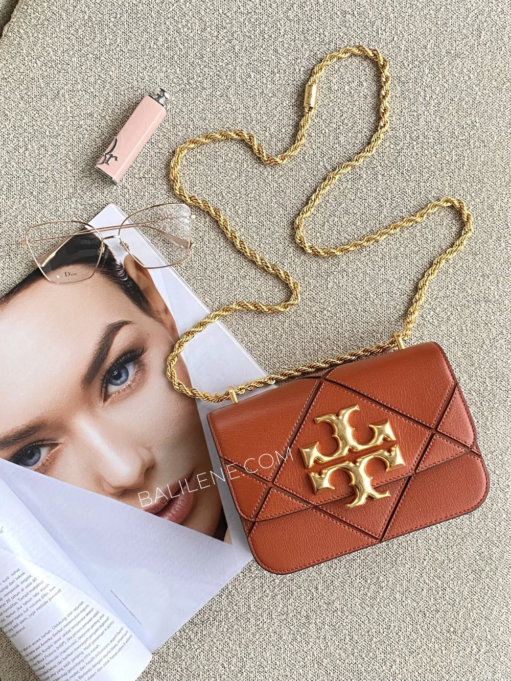 Tory Burch Eleanor Diamond Quilt Small Convertible Shoulder Bag
