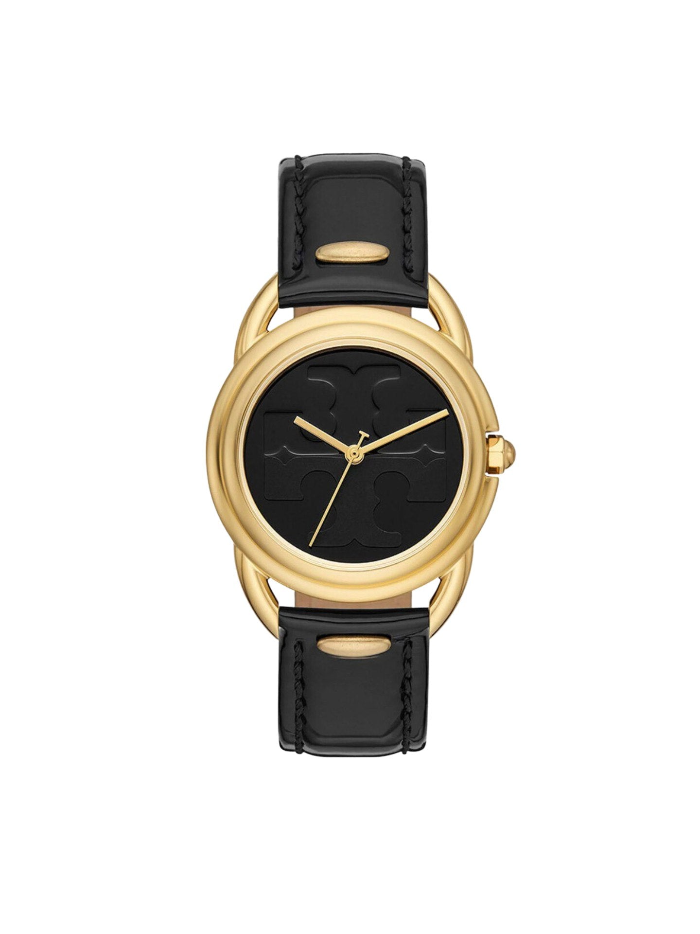 gambar-Tory-Burch-Authentic-Ladies-Miller-Gold-Double-Watch-Black-balilene