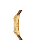 gambar-Tory-Burch-Eleanor-Watch-Brown-LeatherGold-Tone-Stainless